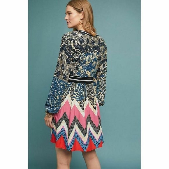 Maeve by Anthropologie Sporty Chevron Dress - Picture 2 of 9